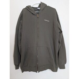 Vintage Carhartt Zip Up Sun Faded Y2K‎ Work Men's Thrashed Green XL Outdoors